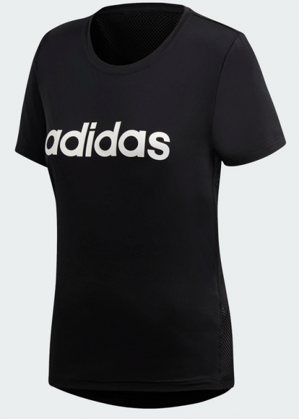 adidas D2M Damen Tee - schwarz