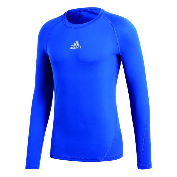 adidas Alphaskin Longsleeve KIDS - blau