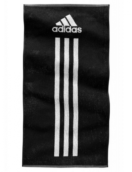 adidas Towel Duschtuch - schwarz/weiß
