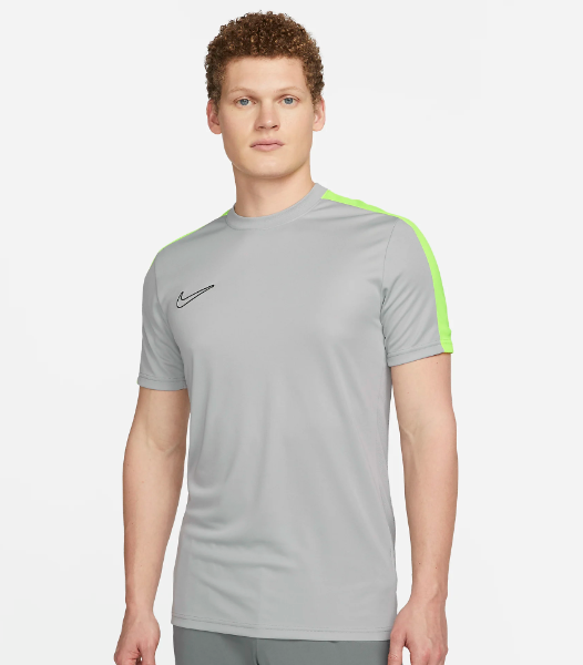 Nike Dri-FIT Global Football Kurzarm-Oberteil - Flat Silver/Volt/Schwarz