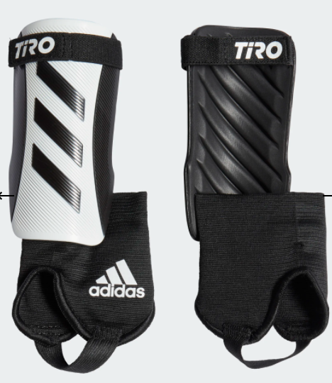 Adidas Tiro Schienbeinschoner mit Knöchelschutz - weiß/schwarz
