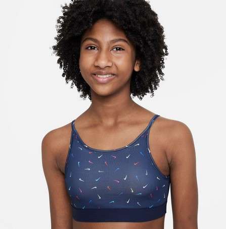 Nike Dri-FIT Trophy Bralette Kinder Bustier blau