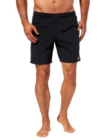 adidas Solid Badeshort - schwarz