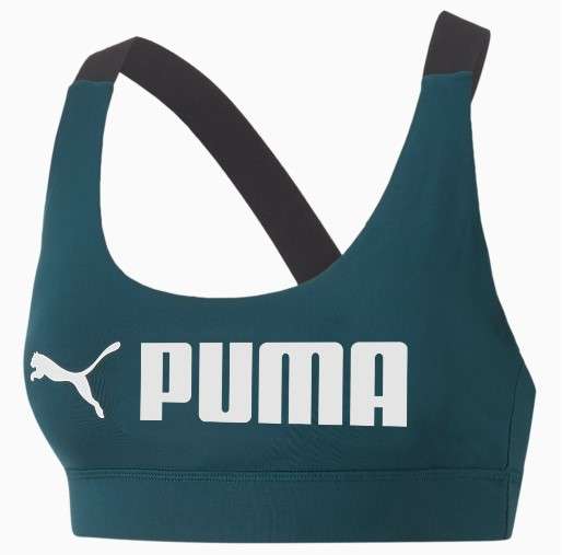 Puma MID Impact Puma Fit Bra - varsity green