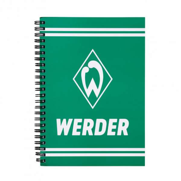 Werder Bremen Notizbuch - grün/weiß