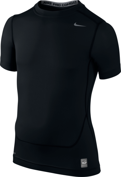 Nike Kinder Techfit Shirt kurzarm - schwarz