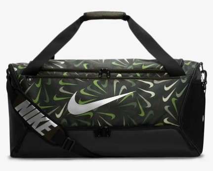 Nike Brasilia 9.5 printed Tasche - sequoia/black/metallic