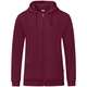 Jako Kapuzenjacke Organic Damen - maroon