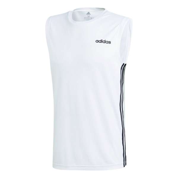 adidas Design2Move Sleeveless - weiß/schwarz