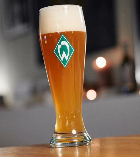 Werder Bremen Weizenbierglas Mit Werder Raute