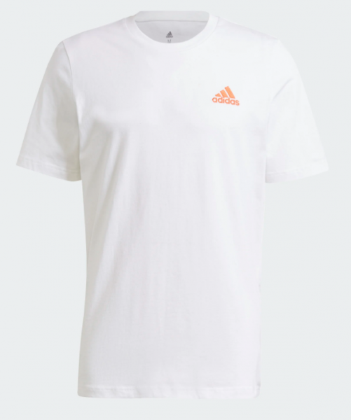 adidas SL T-Shirt - weiß/orange