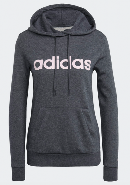 adidas LIN Hoodie Damen - grau/pink