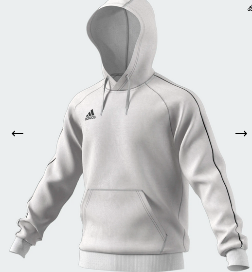 adidas Core 18 Hoody - weiß