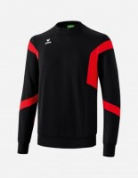 Erima classic Team Sweatshirt - schwarz/rot Erima classic Team Sweatshirt - schwarz/rot