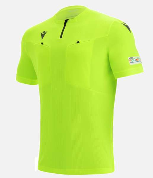 Macron UEFA Referee21 Matchday Jersey - nyel/blk