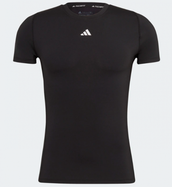 adidas Techfit Thermoshirt kurzarm - schwarz