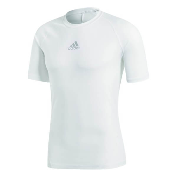 adidas Alphaskin Short Sleeve - weiß