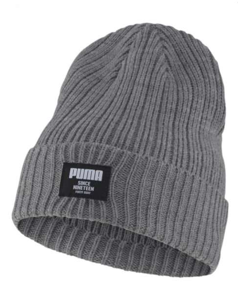 Puma Ribbed Classic Beanie grau