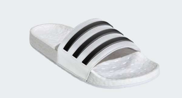 Adidas Adilette Boost - weiß/schwarz
