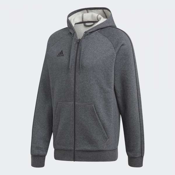 adidas Core 18 Kapuzenjacke - dunkelgrau