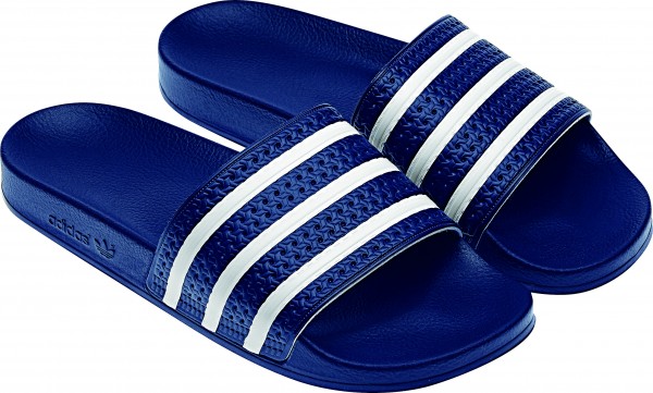 adidas Adilette - blau/weiß