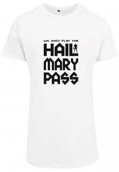 Hailmarypass - Shaped Long T-Shirt weiß