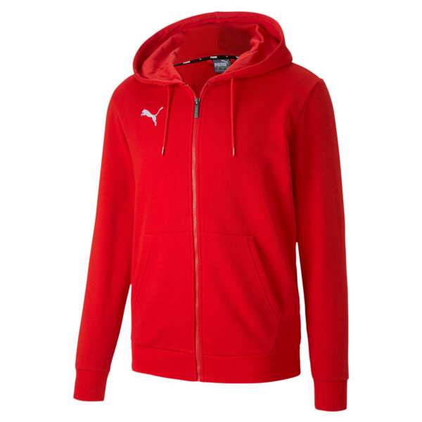 Puma teamGOAL Causals Hoody Jacke - rot