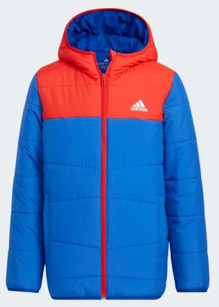 Adidas Synthetic Jacke Kids - blau/rot