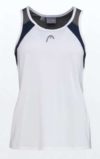 Head Club 22 Tank Top Women - weiß/dunkelblau