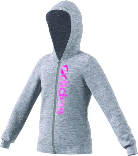 adidas YG E LIN CP Hoody Kinder grau adidas YG E LIN CP Hoody Kinder grau